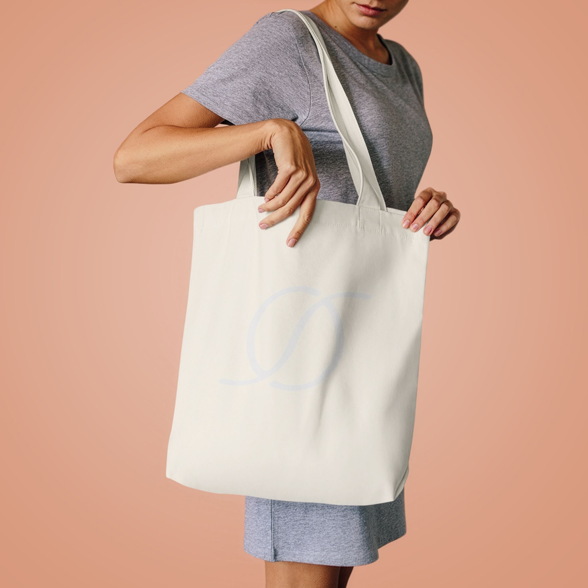 West Palm Beach Logo Tote Bag | Monogram Script Cotton Tote