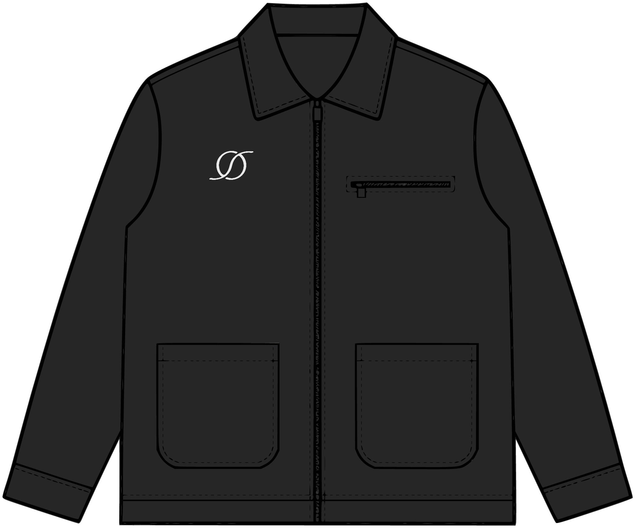 Canvas Heavy Jacket - Zip Front Jacket | Mens