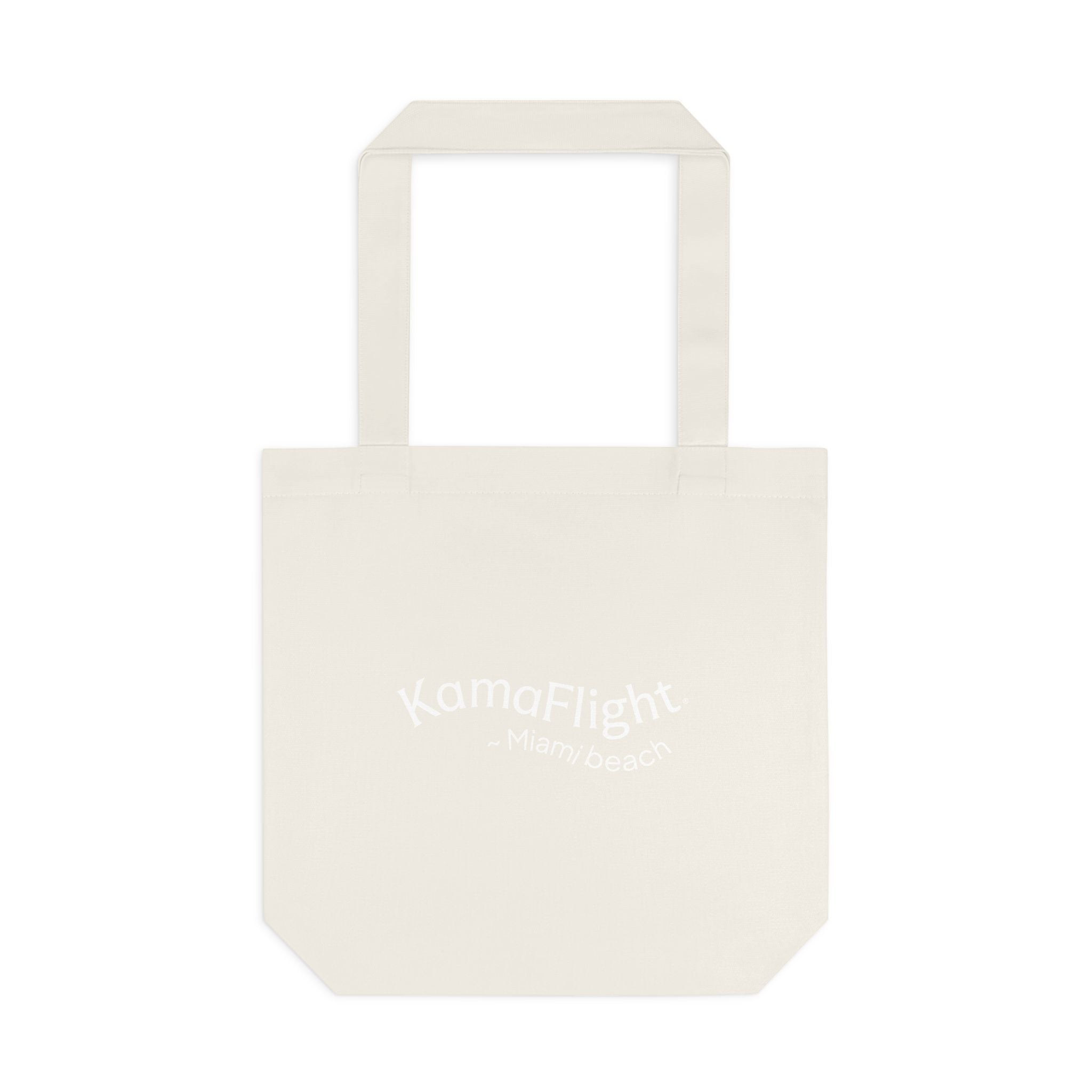 Miami Beach Logo Tote Bag | Monogram Script Cotton Tote