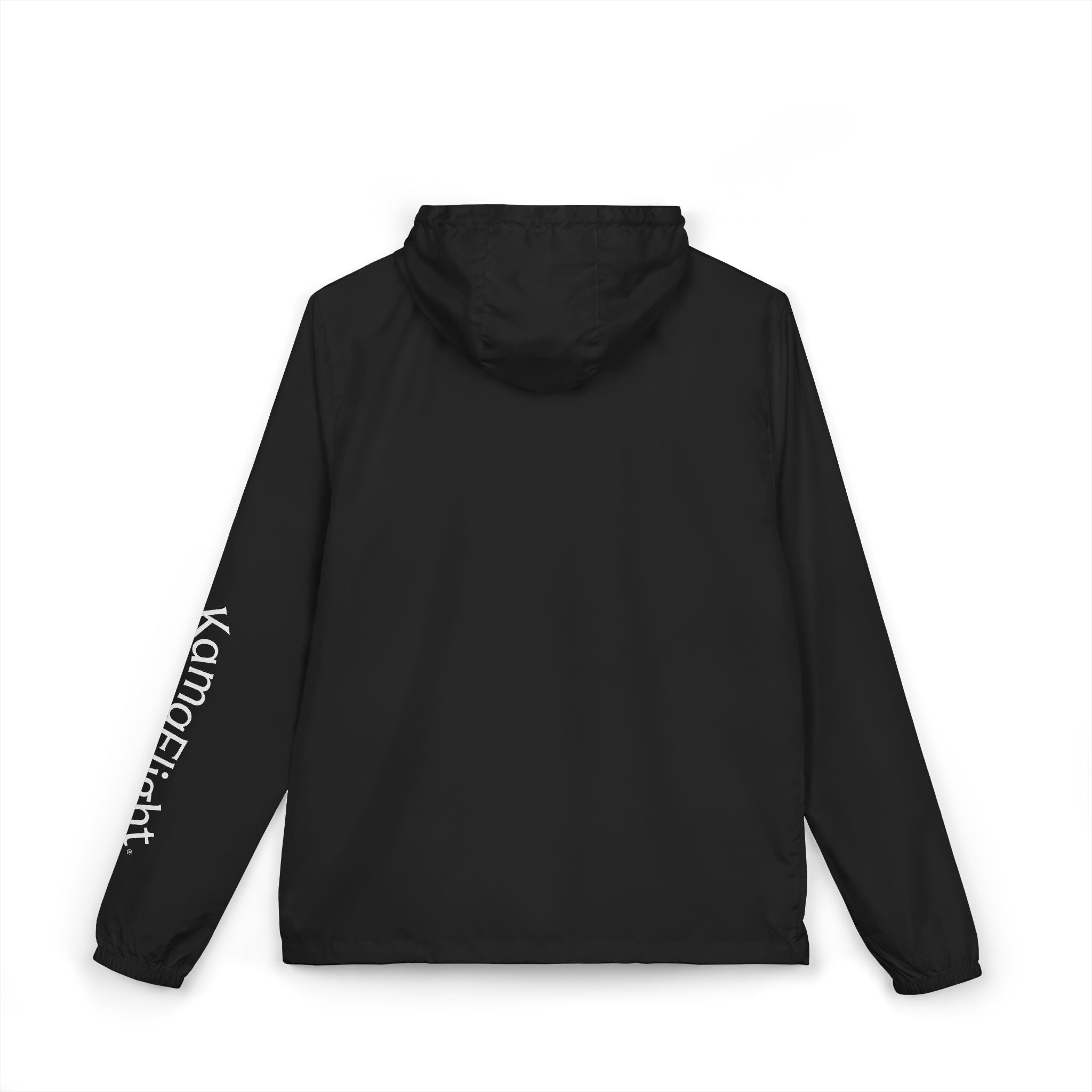 Interlocking Rings Logo Windbreaker Jacket | Sleeve Script Graphic
