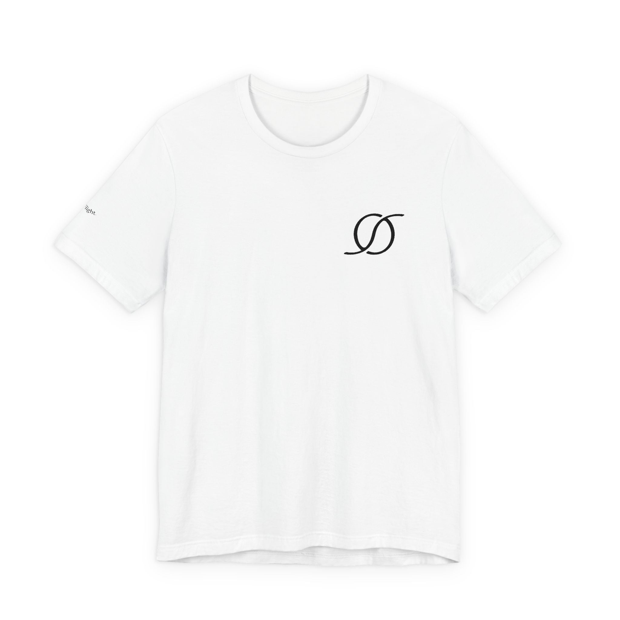 Logo Tee - White Cotton Short Sleeve (Embroidered) | Unisex