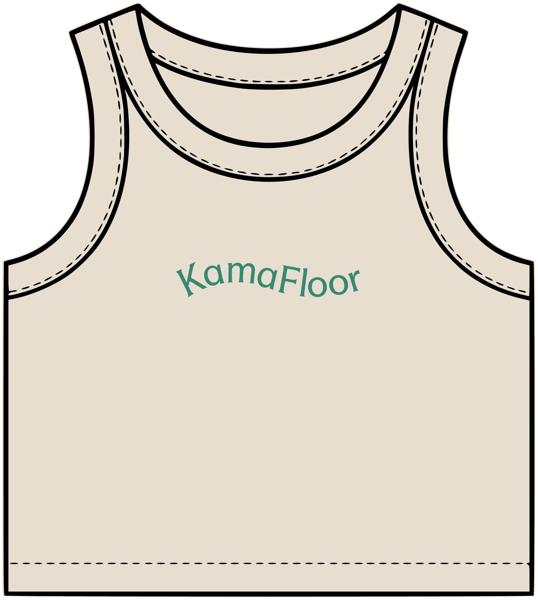 Organic Rib Crop Tank Top, Kama Floor | Women's