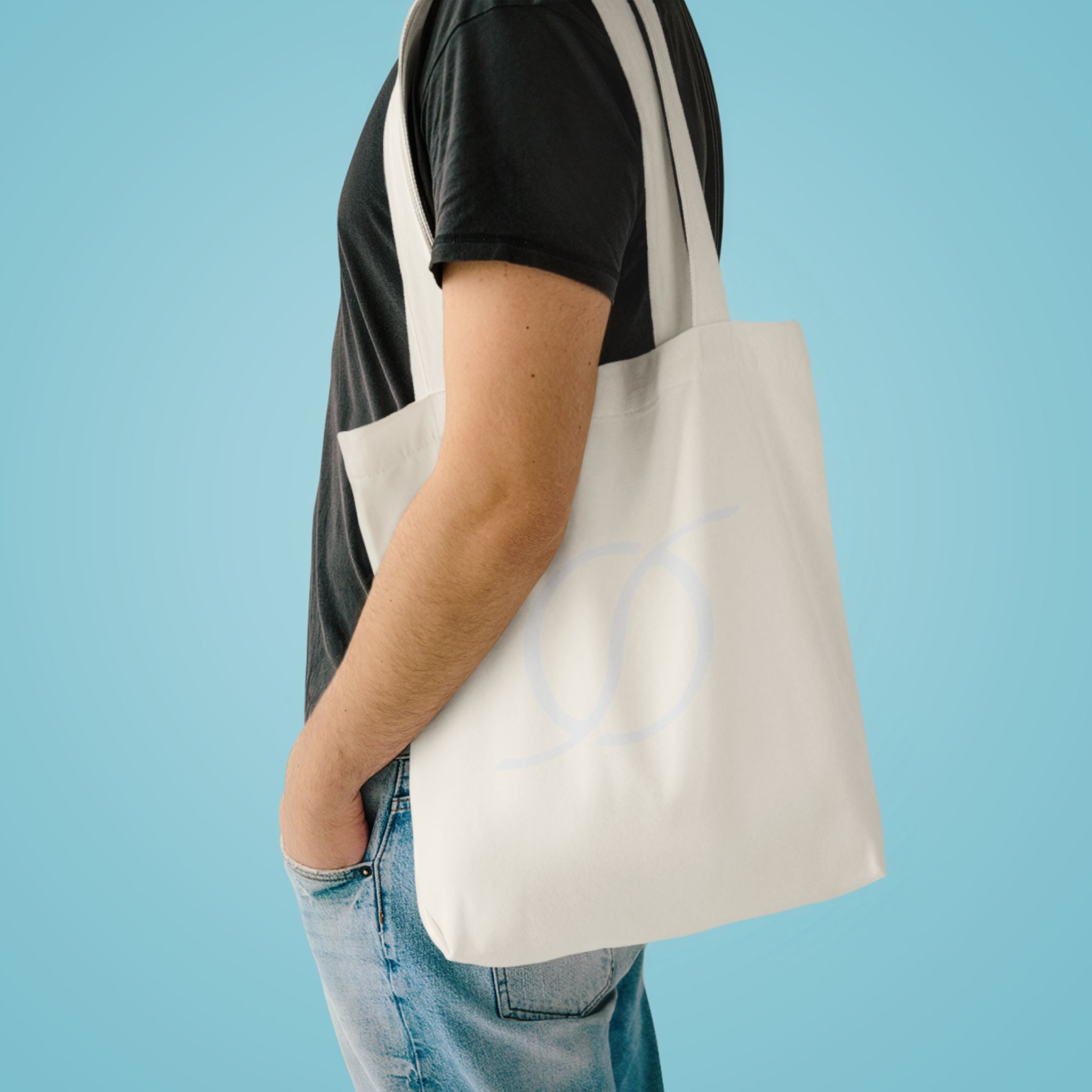 West Palm Beach Logo Tote Bag | Monogram Script Cotton Tote