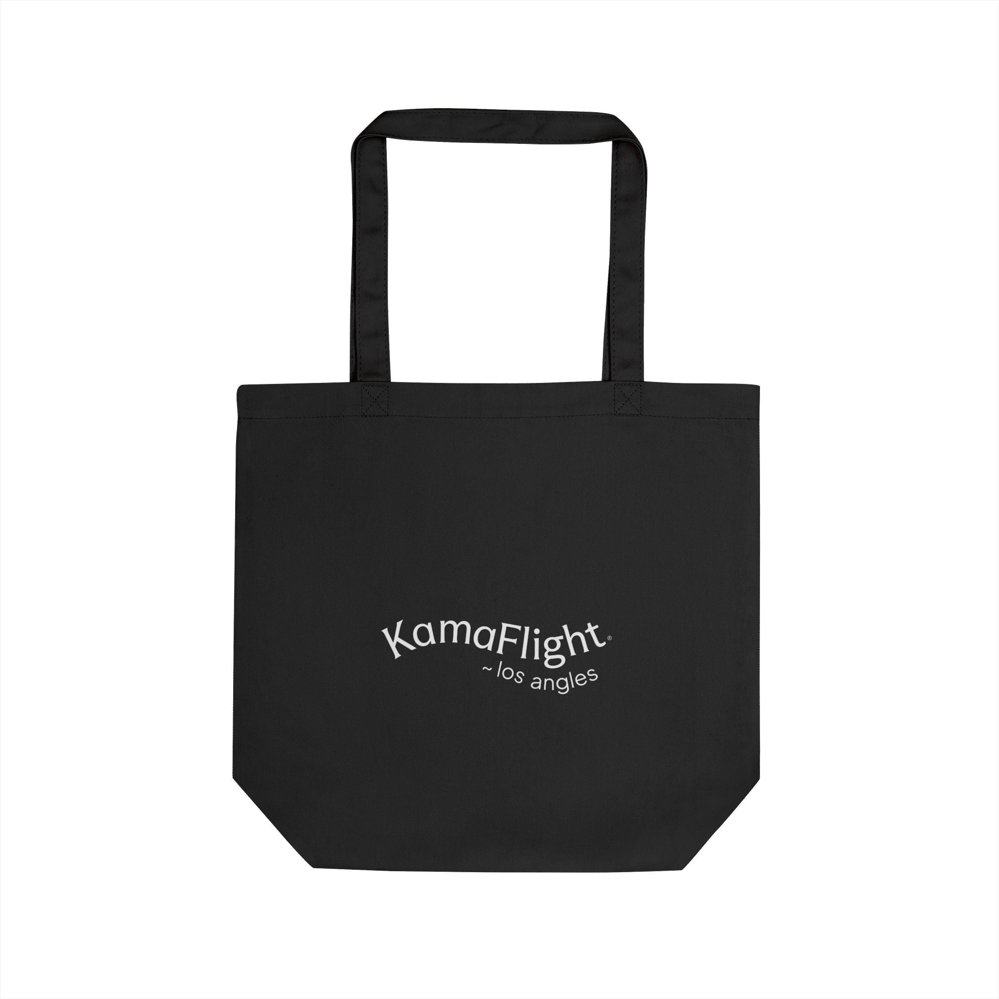 Los Angeles: Interlocking Rings Logo Eco Tote Bag | Neutral Canvas Market Bag