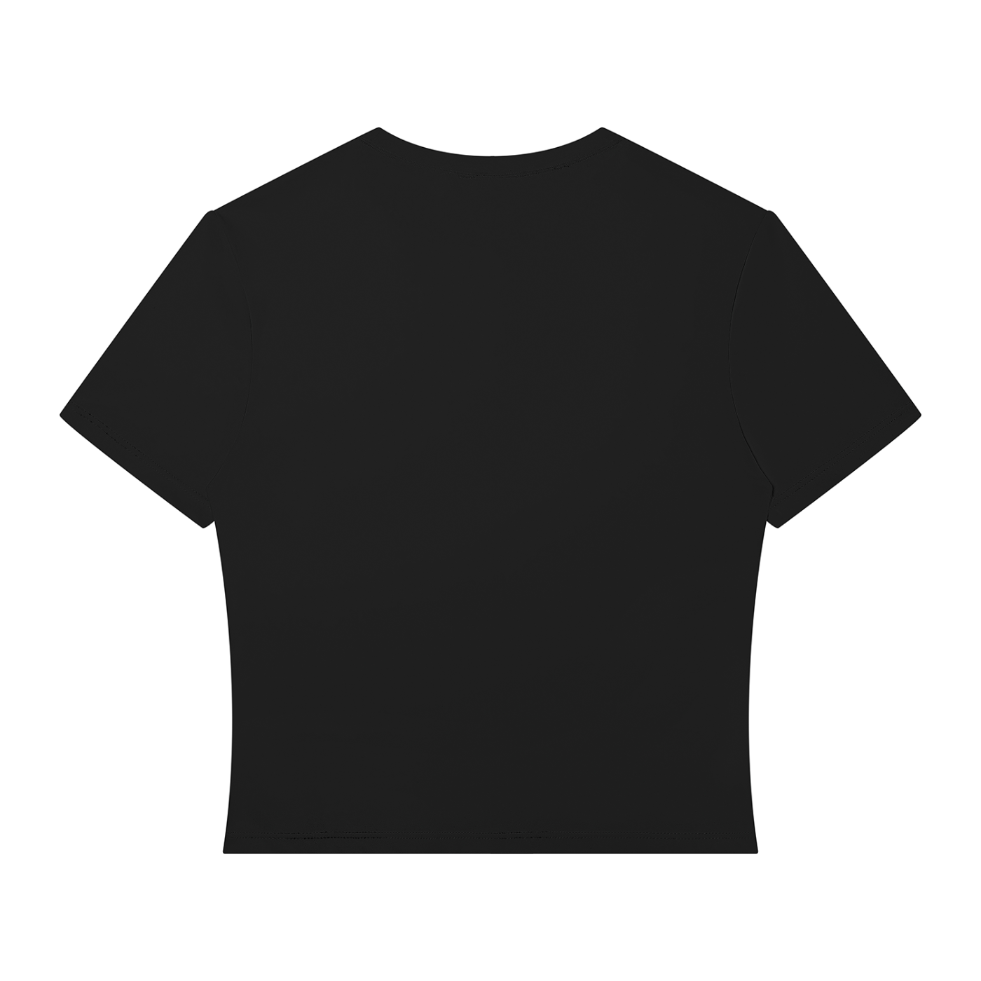 Kama Flight Women's Performance Crop T-Shirt in black, detail view