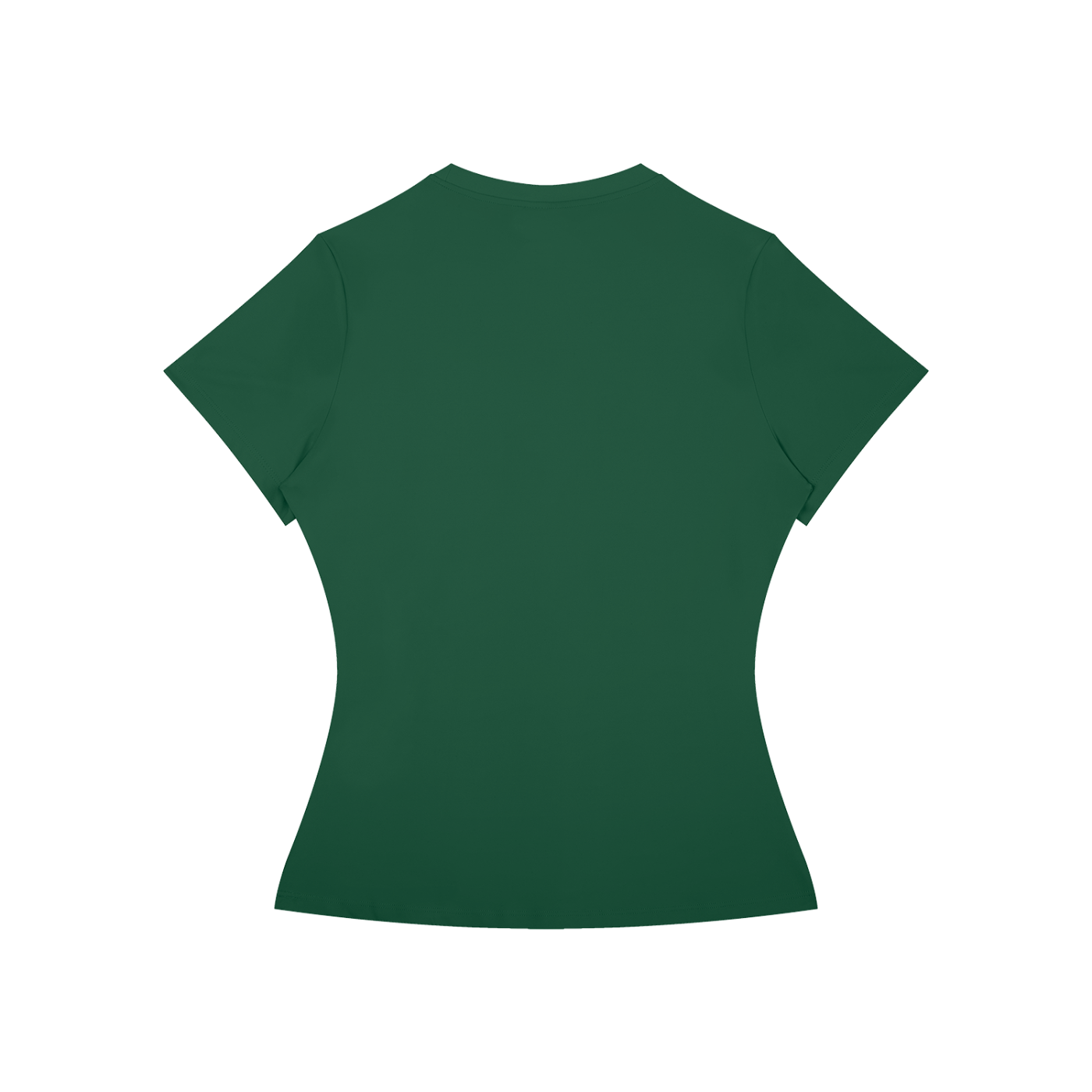 Kama Flight Women's Slim Fit Performance T-Shirt in blackish green, detail view